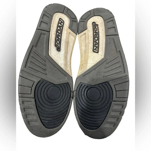 Nike Air Jordan Post Games Men's Flat Pewter Black Leather Sneakers 552665 Sz 10 - Picture 4 of 8